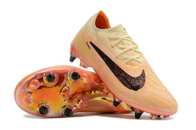 Nike Phantom GX Elite SG Soft Ground Soccer Cleats - Yellow/Black/Orange