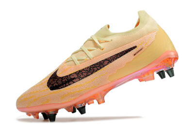 Nike Phantom GX Elite SG Soft Ground Soccer Cleats - Yellow/Black/Orange