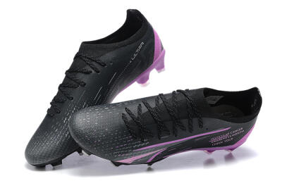 Puma Ultra Ultimate FG Firm Ground Soccer Cleats - Black/Purple