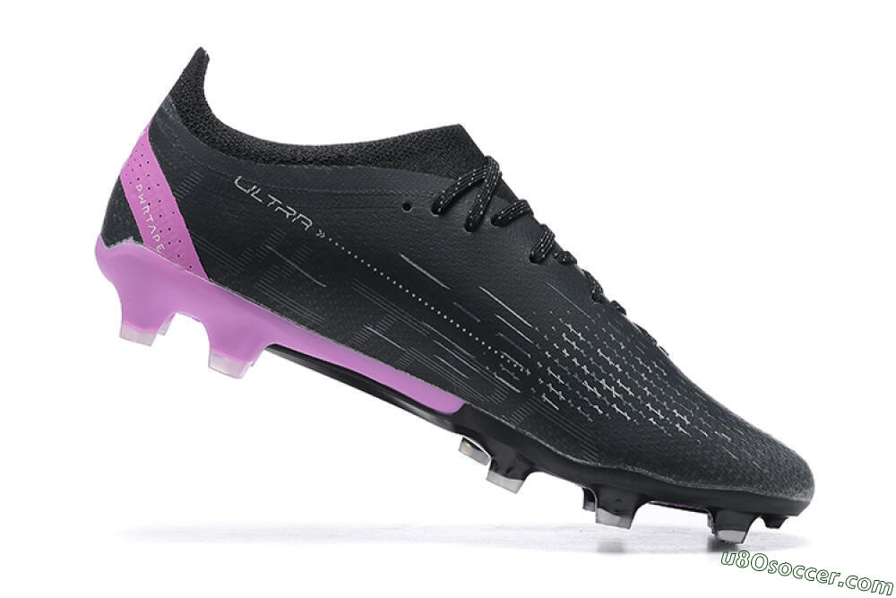 Puma Ultra Ultimate FG Firm Ground Soccer Cleats - Black/Purple 6