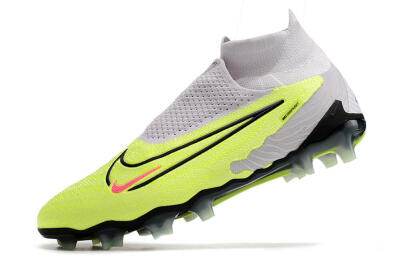Nike Phantom GX Elite DF FG Firm Ground Soccer Cleats - Green/Black/White