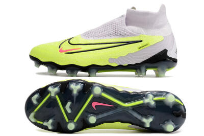 Nike Phantom GX Elite DF FG Firm Ground Soccer Cleats - Green/Black/White