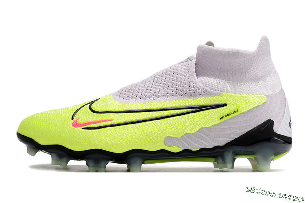 Nike Phantom GX Elite DF FG Firm Ground Soccer Cleats - Green/Black/White 2