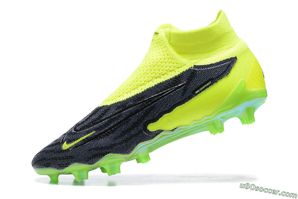 Nike Phantom GX Elite DF FG Firm Ground Soccer Cleats - Black/Green 7
