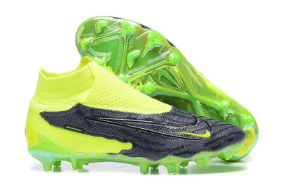 Nike Phantom GX Elite DF FG Firm Ground Soccer Cleats - Black/Green