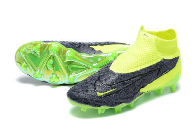 Nike Phantom GX Elite DF FG Firm Ground Soccer Cleats - Black/Green