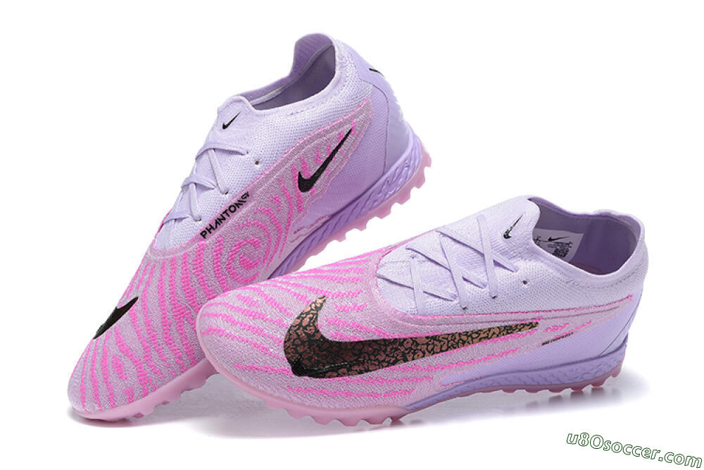 Nike Phantom GX Elite TF Artificial Turf Soccer Shoes - Purple/Pink/Black 5
