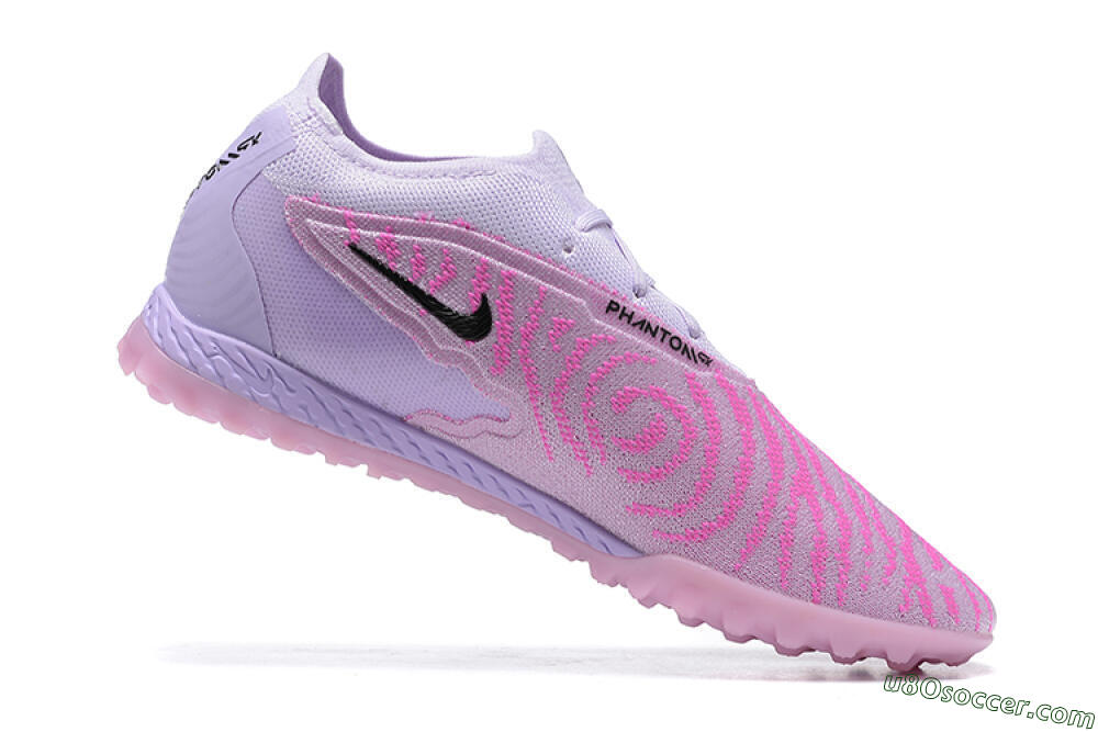 Nike Phantom GX Elite TF Artificial Turf Soccer Shoes - Purple/Pink/Black 6