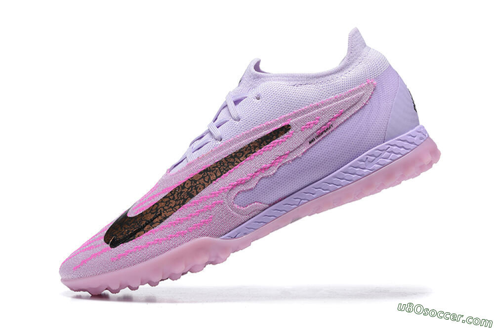 Nike Phantom GX Elite TF Artificial Turf Soccer Shoes - Purple/Pink/Black 7