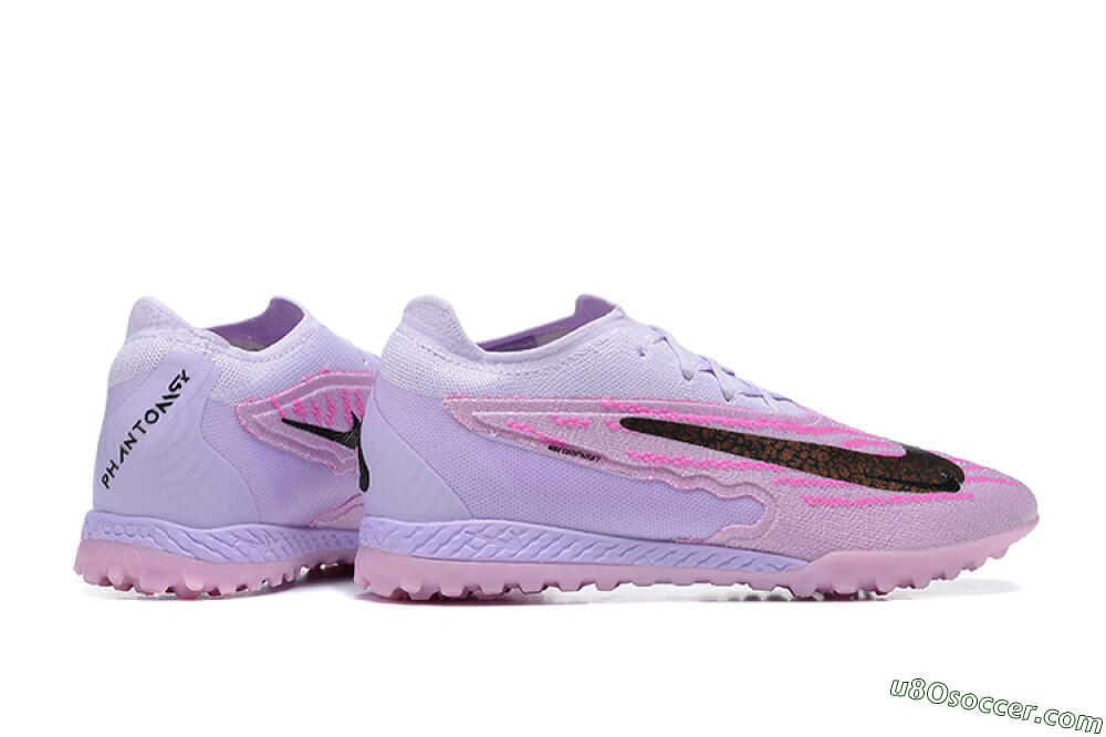Nike Phantom GX Elite TF Artificial Turf Soccer Shoes - Purple/Pink/Black 8