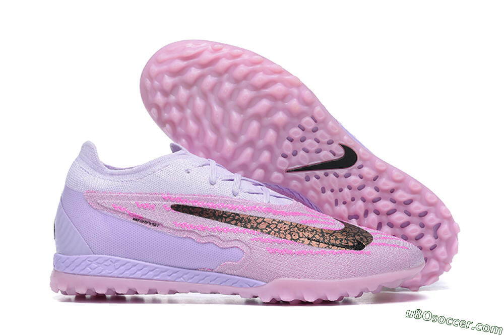 Nike Phantom GX Elite TF Artificial Turf Soccer Shoes - Purple/Pink/Black 1