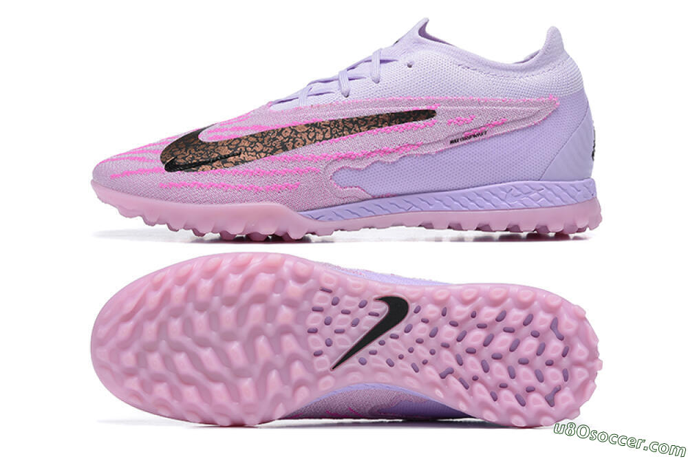 Nike Phantom GX Elite TF Artificial Turf Soccer Shoes - Purple/Pink/Black 0