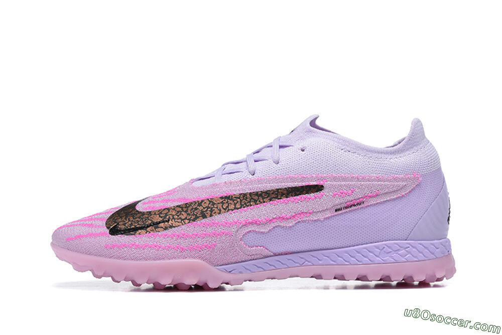 Nike Phantom GX Elite TF Artificial Turf Soccer Shoes - Purple/Pink/Black 2