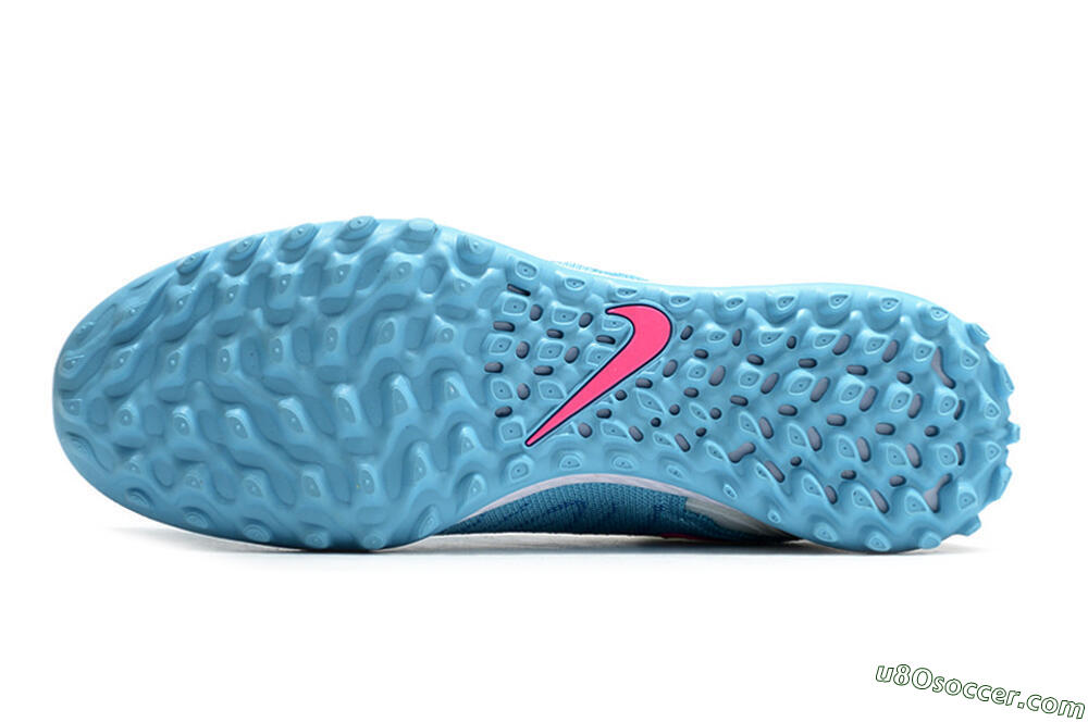 Nike Phantom GX Elite DF TF Artificial Turf Soccer Shoes - Blue/Pink/White 6
