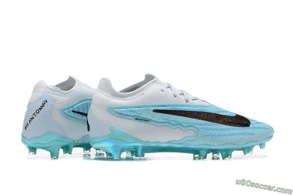 Nike Phantom GX Elite FG Firm Ground Soccer Cleats - Blue/Black/White 8