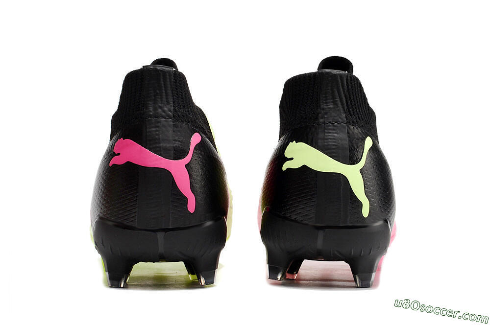 Puma Ultra Ultimate FG Firm Ground Soccer Cleats - Green/Pink/Black 5