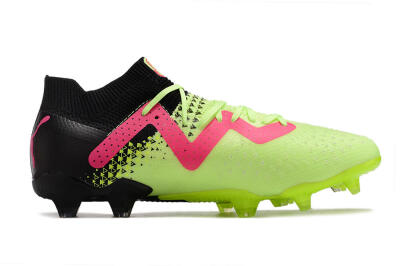Puma Ultra Ultimate FG Firm Ground Soccer Cleats - Green/Pink/Black