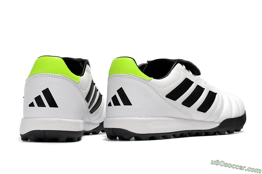Adidas Copa Gloro TF Artificial Turf Soccer Shoes - White/Black/Green 6
