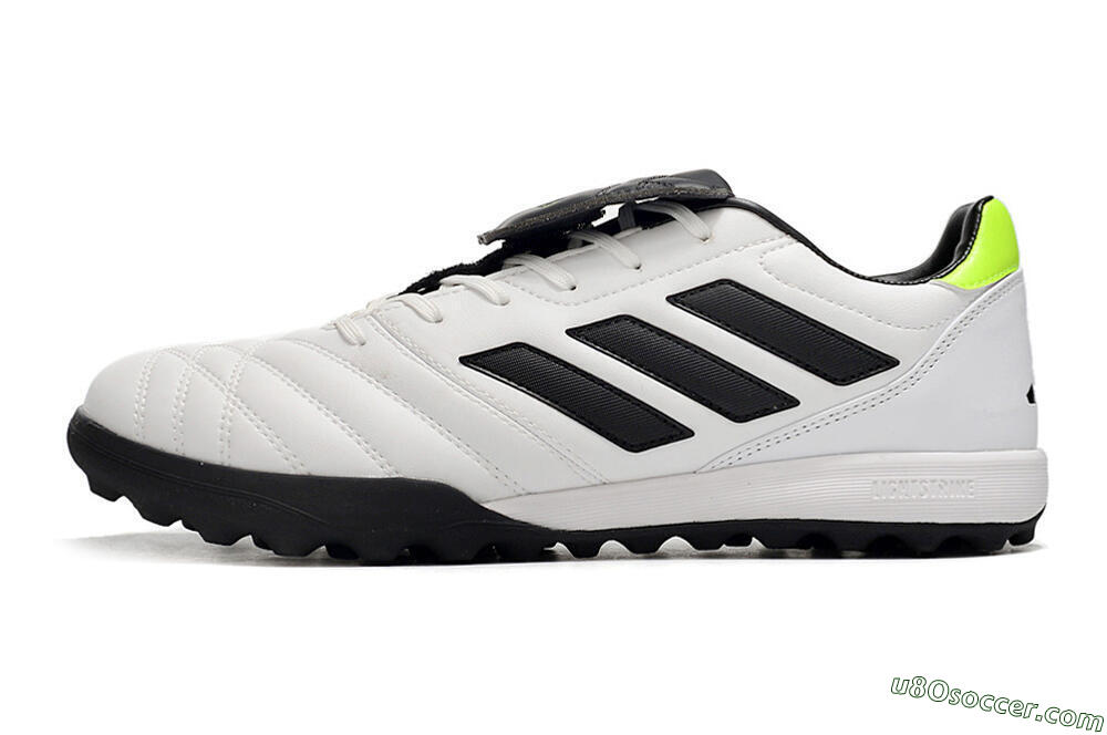 Adidas Copa Gloro TF Artificial Turf Soccer Shoes - White/Black/Green 2