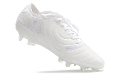 Nike Tiempo Legend 10 Elite FG Firm Ground Soccer Cleats - White/Purple