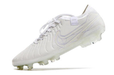 Nike Tiempo Legend 10 Elite FG Firm Ground Soccer Cleats - White/Purple