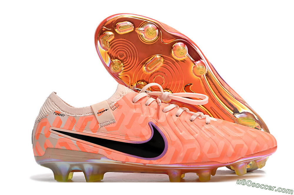 Nike Tiempo Legend 10 Elite FG Firm Ground Soccer Cleats - Pink/Black 1