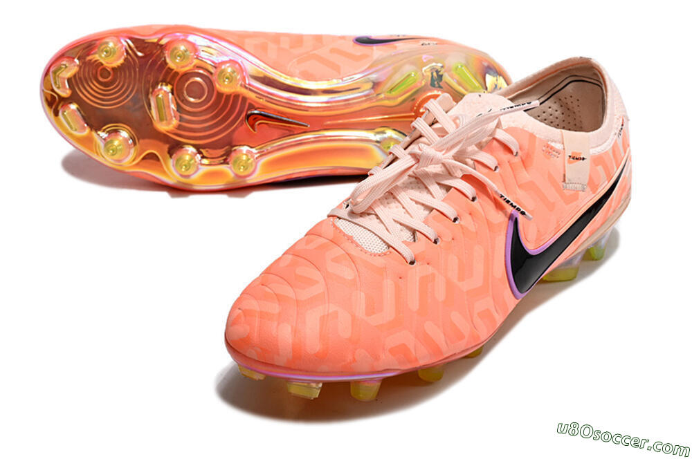 Nike Tiempo Legend 10 Elite FG Firm Ground Soccer Cleats - Pink/Black 3