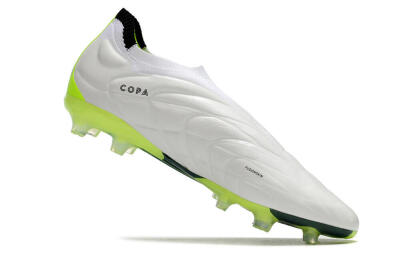 Adidas Copa Pure+ FG Firm Ground Soccer Cleats - White/Black/Green