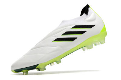 Adidas Copa Pure+ FG Firm Ground Soccer Cleats - White/Black/Green