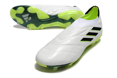 Adidas Copa Pure+ FG Firm Ground Soccer Cleats - White/Black/Green
