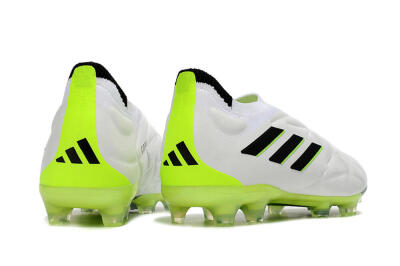Adidas Copa Pure+ FG Firm Ground Soccer Cleats - White/Black/Green