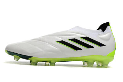 Adidas Copa Pure+ FG Firm Ground Soccer Cleats - White/Black/Green