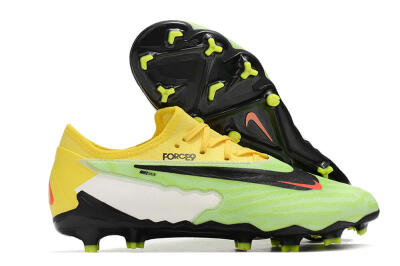 Nike Phantom GX Academy FG Firm Ground Soccer Cleats - Green/Black/White/Yellow