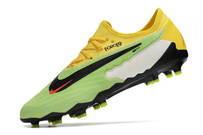 Nike Phantom GX Academy FG Firm Ground Soccer Cleats - Green/Black/White/Yellow