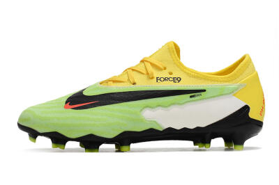 Nike Phantom GX Academy FG Firm Ground Soccer Cleats - Green/Black/White/Yellow