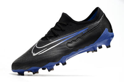 Nike Phantom GX Academy FG Firm Ground Soccer Cleats - Black/White/Blue