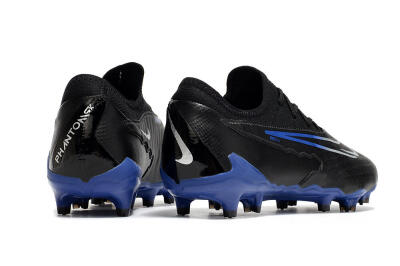 Nike Phantom GX Academy FG Firm Ground Soccer Cleats - Black/White/Blue