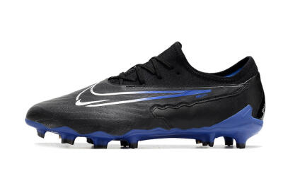 Nike Phantom GX Academy FG Firm Ground Soccer Cleats - Black/White/Blue