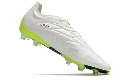 Adidas Copa Pure.1 FG Firm Ground Soccer Cleats - White/Black/Green