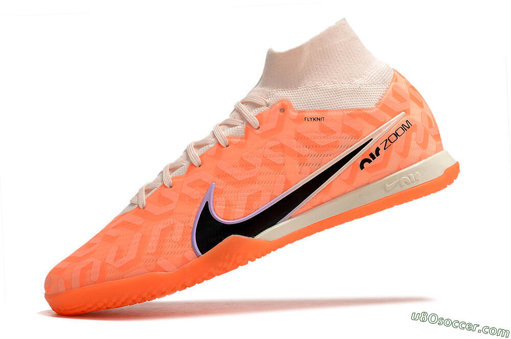 Nike Air Zoom Mercurial Superfly 9 Elite IC Indoor & Futsal Soccer Shoes - Pink/Black/Purple 5