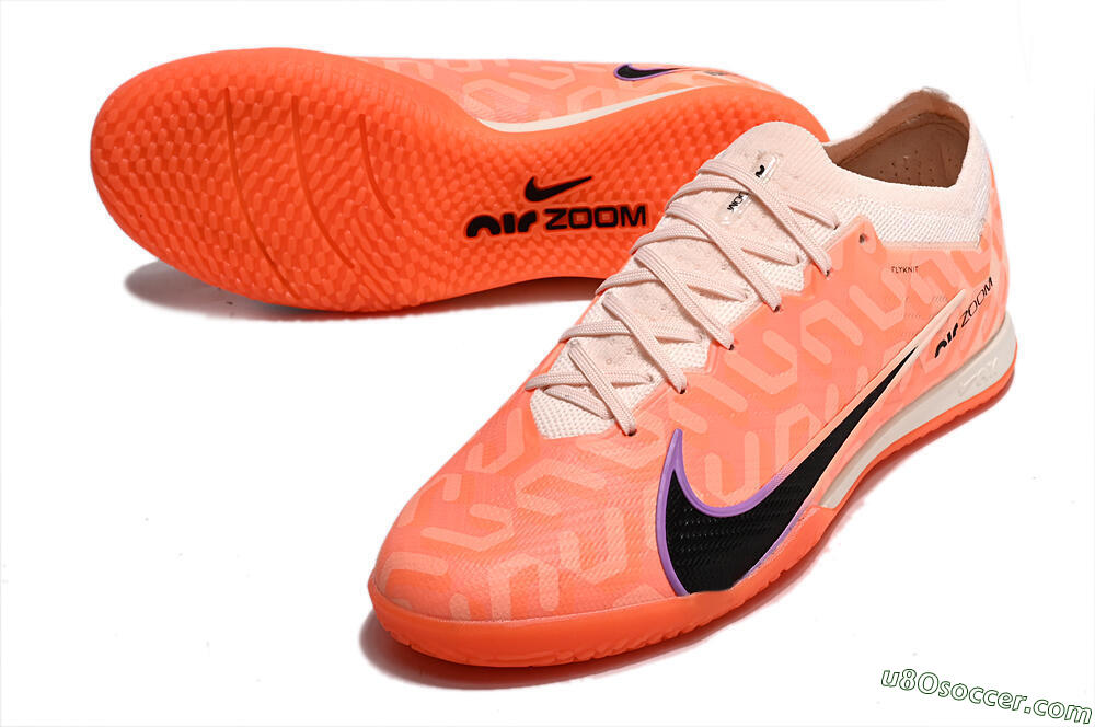 Nike Air Zoom Mercurial Vapor 15 Elite IC Indoor & Futsal Soccer Shoes - Pink/Black/Purple 3