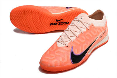 Nike Air Zoom Mercurial Vapor 15 Elite IC Indoor & Futsal Soccer Shoes - Pink/Black/Purple