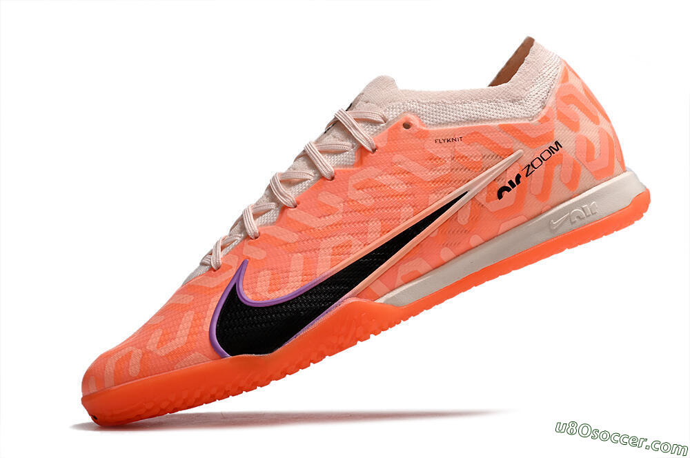 Nike Air Zoom Mercurial Vapor 15 Elite IC Indoor & Futsal Soccer Shoes - Pink/Black/Purple 5