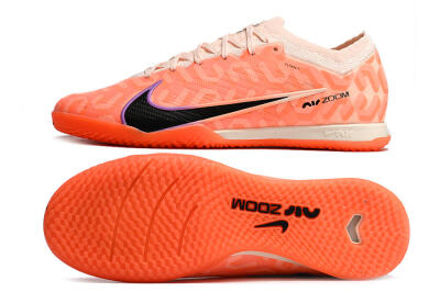 Nike Air Zoom Mercurial Vapor 15 Elite IC Indoor & Futsal Soccer Shoes - Pink/Black/Purple