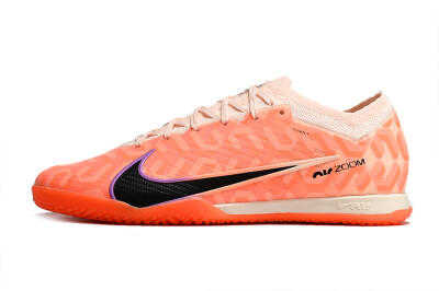 Nike Air Zoom Mercurial Vapor 15 Elite IC Indoor & Futsal Soccer Shoes - Pink/Black/Purple