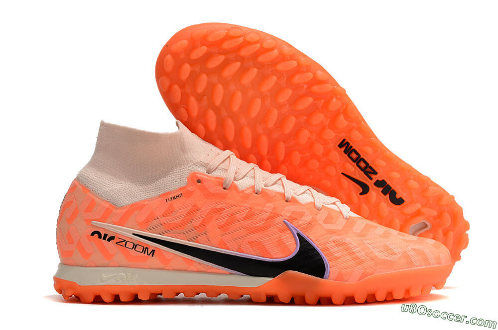 Nike Air Zoom Mercurial Superfly 9 Elite TF Artificial Turf Soccer Shoes - Pink/Black/Purple 1