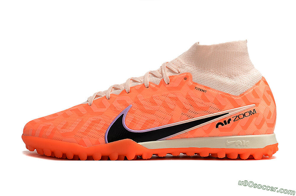 Nike Air Zoom Mercurial Superfly 9 Elite TF Artificial Turf Soccer Shoes - Pink/Black/Purple 2
