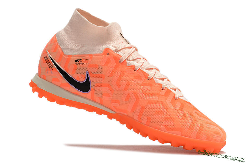 Nike Air Zoom Mercurial Superfly 9 Elite TF Artificial Turf Soccer Shoes - Pink/Black/Purple 4