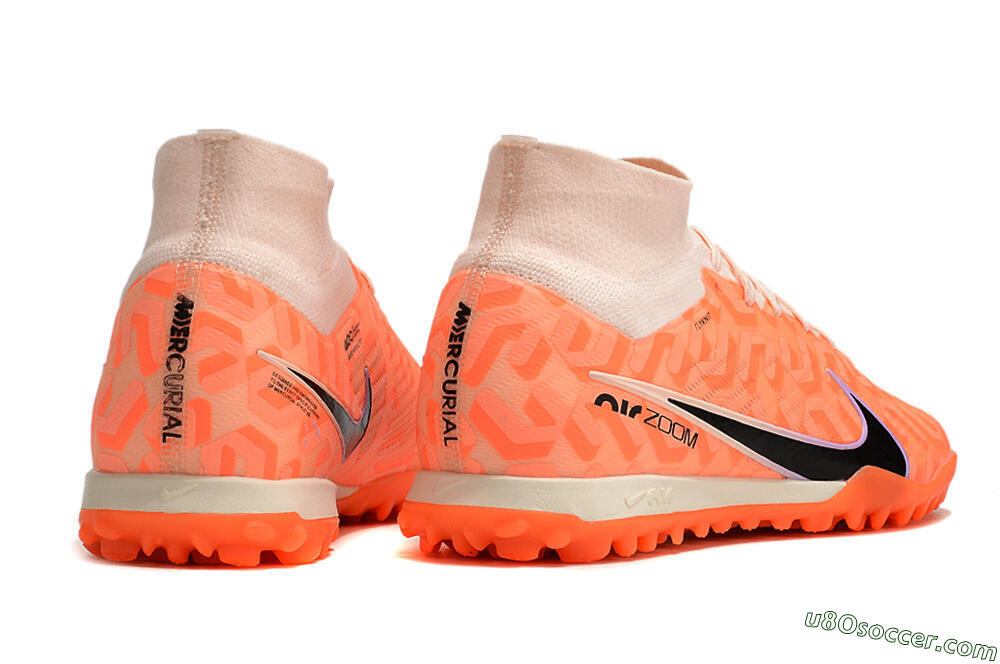 Nike Air Zoom Mercurial Superfly 9 Elite TF Artificial Turf Soccer Shoes - Pink/Black/Purple 6