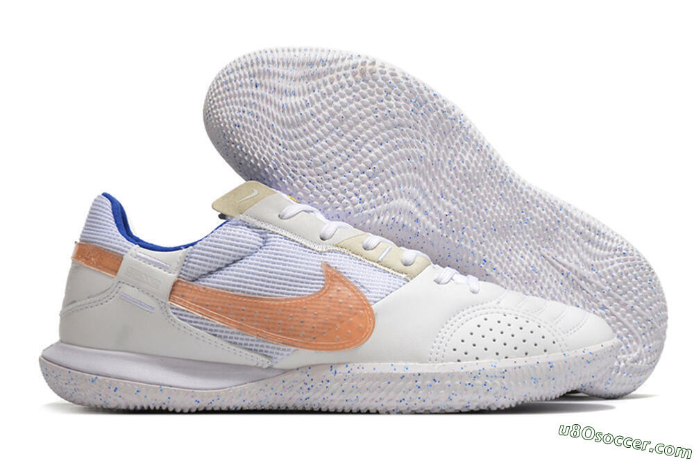 Nike Street Gato IC Indoor & Futsal Soccer Shoes - White/Pink/Blue 1